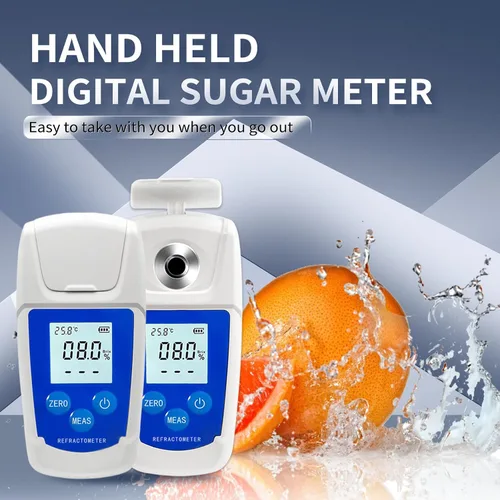 Miniatura 2 de Refractómetro digital Brix de alta precisión con ATC para prueba de contenido de azúcar 0-55% Brix Tester Brix Meter para agua potable Bebida Jugo