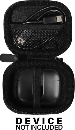 Miniatura 3 de Funda para auriculares Bluetooth TAGRY X08, auriculares inalámbricos verdaderos 60H, bolsillo de malla para cable de carga (Negro)
