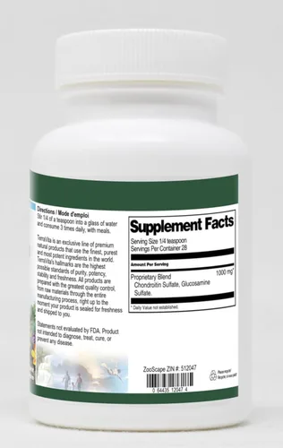 Miniatura 2 de Terravita Glucosamina y sulfato de condroitina en polvo (1 oz, ZIN: 512047) - Paquete de 3