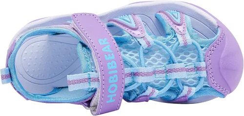 Miniatura 5 de BODATU - Sandalias de verano para niños y niñas, para exteriores, playa y deportes, con puntera cerrada (para bebé, niñas y niños pequeños y grandes)