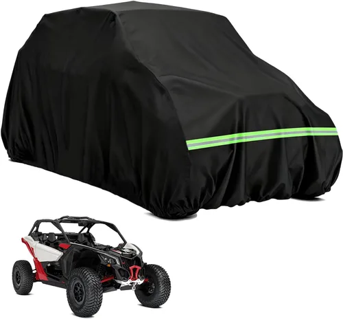 Miniatura 9 de Funda para UTV de 2 a 3 plazas, impermeable, resistente, 600D, lado a lado, compatible con Polaris RZR Ranger Can-Am Defender Teryx Pioneer