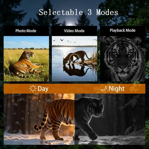 Miniatura 7 de Binoculares de visión nocturna para adultos con infrarrojos Gafas de visión nocturna digital con zoom de 20 × con fotos 4K, alcance de 984 pies