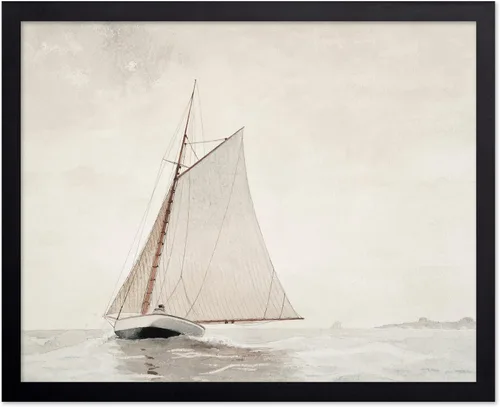 Miniatura 83 de Poster Master Póster vintage de pintura de olas del océano, impresión retro del océano, bellas artes, arte de paisaje marino, regalo para hombres
