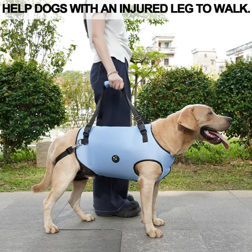Miniatura 6 de Coodeo Arnés de elevación para perros, soporte para mascotas y rehabilitación con correa ajustable para chaleco acolchado transpirable, correas