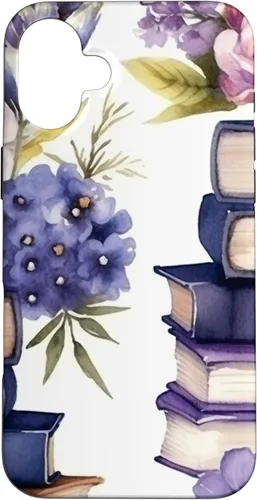 Miniatura 23 de Funda para iPhone 12 Pro Max Book Lover Purple Flower