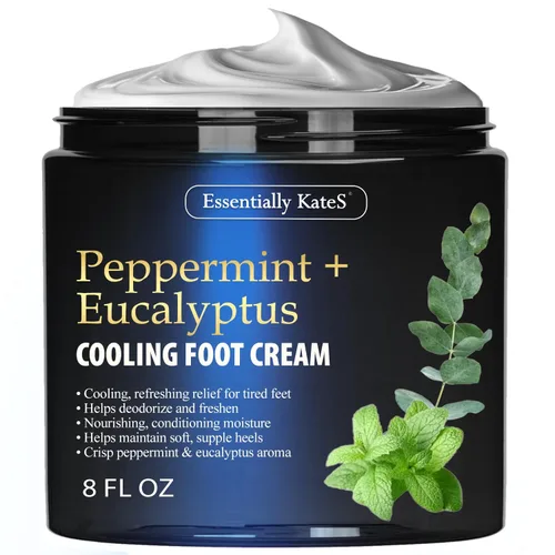 Miniatura 4 de Essentially KateS Crema para pies con aceite de incienso, 8 onzas líquidas, combate el dolor y la rigidez en pies cansados, para la plantilla