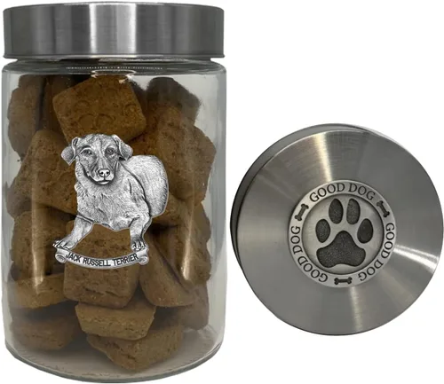 Miniatura 7 de Heritage Pewter Basset Hound Good Dog Treat Jar – Tarro de golosinas de 34 onzas con tapa hermética a rosca Regalo para propietarios de Basset