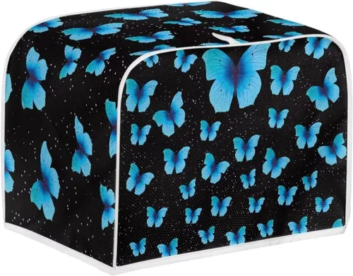 Miniatura 47 de Dolyues Beach Toaster Cover 2 Slice Universal Size Microwave Oven Dustproof Cover Women Gift Small Bread Cover with Portable Handle