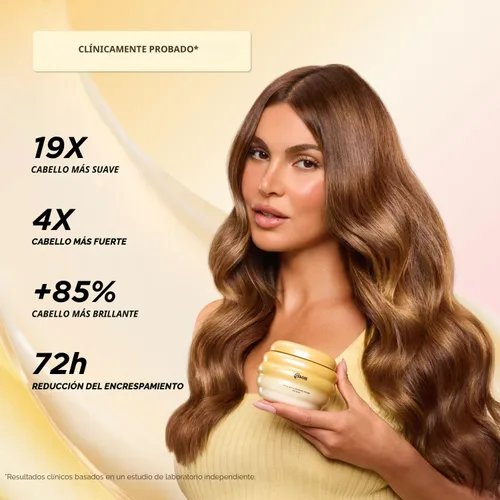 Miniatura 5 de Gisou Honey Gloss Ceramide Therapy Mascarilla para el cabello – Reparación profunda e hidratación con miel Mirsalehi, ceramidas y ácido hialurónico