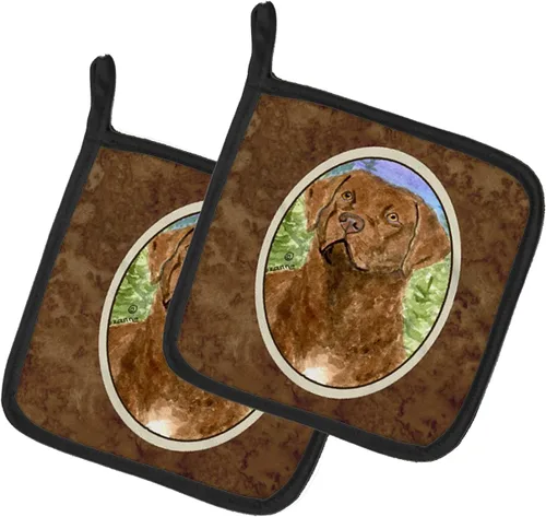 Miniatura 58 de Caroline's Treasures SS8617PTHD - Juego de soportes para ollas de cocina resistentes al calor, almohadillas calientes para horno para cocinar, Husky