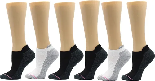 Miniatura 14 de Dr. Motion Calcetines de compresión de corte bajo para mujer, paquete de 2