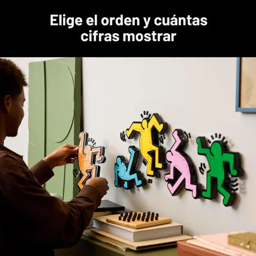 Miniatura 4 de LEGO Art Keith Haring – Figuras Bailarinas - Set de Construcción para Decoración del Hogar para Adultos - Decoración de Arte en Pared - Idea