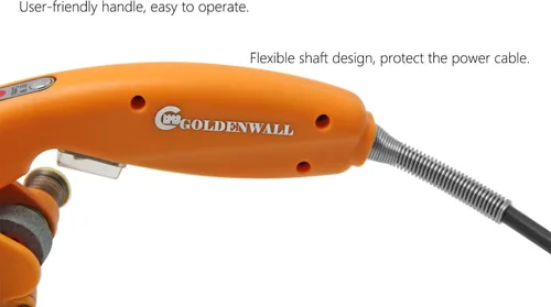 Miniatura 5 de CGOLDENWALL Cortador de tela rotativo eléctrico Tijeras Cortadora de tela Cortadora de tela Ideal para tela multicapa Papel de tela de cuero Hoja