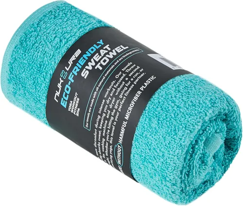 Miniatura 13 de NUKURA Toalla de sudor de gimnasio de 12 x 40 pulgadas, 450 GSM, 100% algodón, alta absorción, entrenamiento extrasuave y de secado rápido, yoga