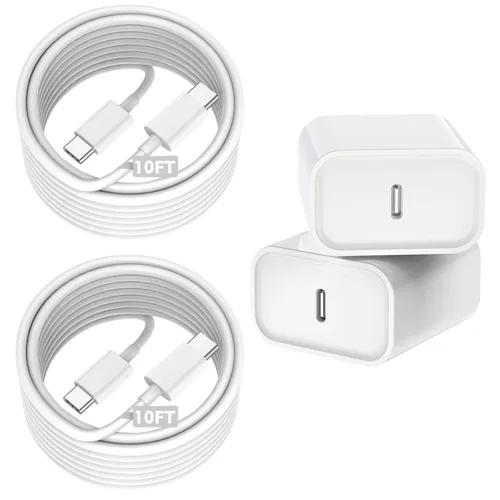 Miniatura 8 de Cargador de iPhone de carga rápida para iPhone 14, paquete de 2 bloques de pared USB C con enchufe de cargador y cable de carga USB C a Lightning