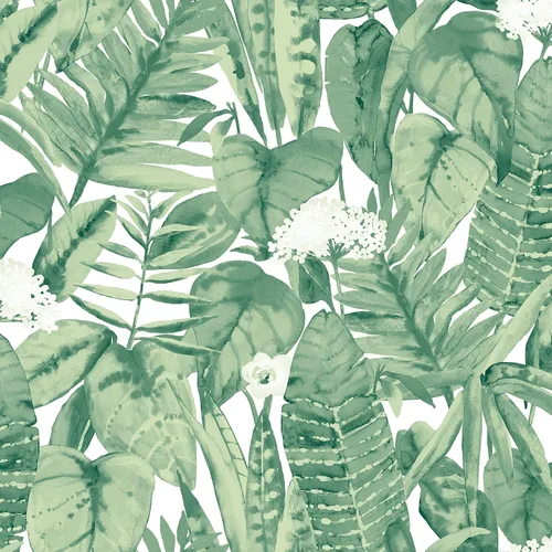 Miniatura 11 de Tempaper Jungle Green Tropical - Papel tapiz removible para despegar y pegar, paquete de dos, 20.5 pulgadas x 16.5 pies, fabricado en los Estados