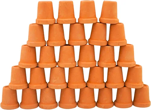Miniatura 24 de Mini macetas de terracota – Macetas pequeñas de arcilla para suculentas, cactus, manualidades de bricolaje, jardín de hadas, proyectos escolares