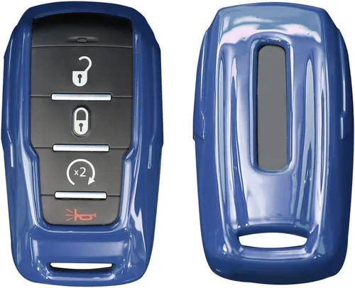 Miniatura 14 de RT-TCZ Funda para Llavero Estuche Cubierta Bolsa Porta Llaves Carcasa de Protección Accesorios para Dodge RAM 2018-2022, Morado