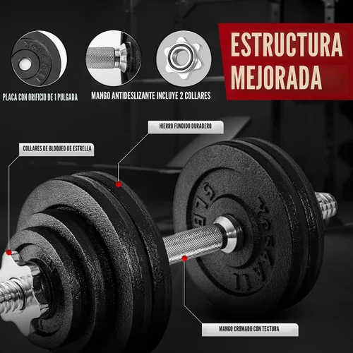 Miniatura 4 de Yes4All Old School Adjustable Dumbbell Set with Weight Plates, Star Lock Collars/Connector, 40lbs to 200lbs Adjustable Weight Plates Set