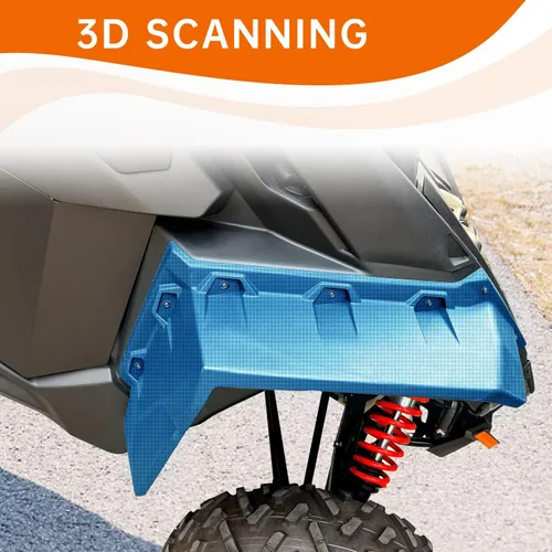 Miniatura 3 de Kit de guardabarros delanteros XXL extendidos, actualización, protectores de barro más anchos compatibles con Can Am Maverick X3/Max todos