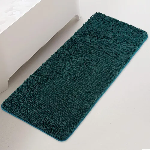 Miniatura 51 de Yeaban Alfombra de pasillo de baño de 24 x 72 pulgadas, antideslizante, alfombra de baño larga de felpilla gruesa, absorbente y lavable, alfombra