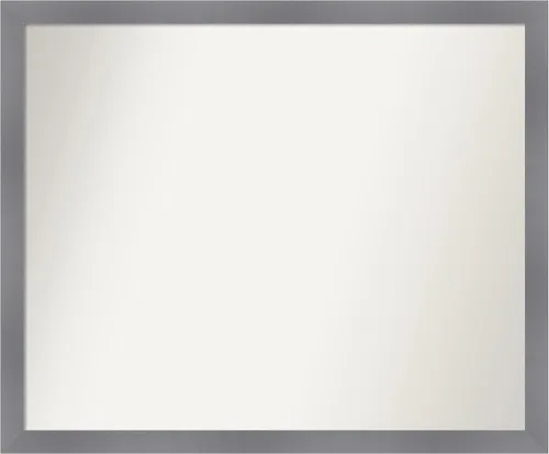 Miniatura 179 de Amanti Art Espejo personalizado, espejo de baño gris plomo a rayas, espejo de pared o espejo de tocador de baño sobre el fregadero
