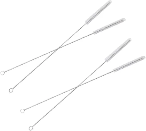 Miniatura 7 de HUJI Cepillo de limpieza de pajitas de acero inoxidable, perfecto para popotes reutilizables (2 cepillos)