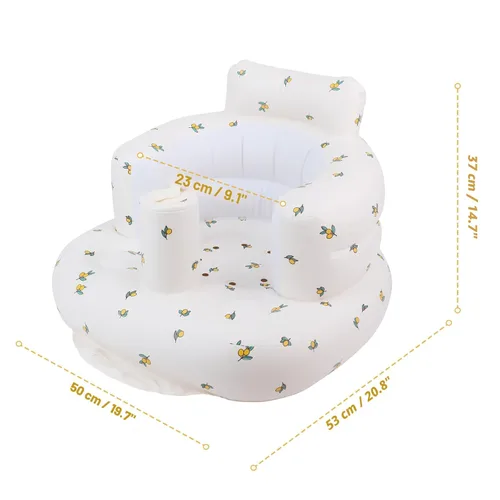 Miniatura 3 de EKEPE Asiento Inflable para Bebé para Bebés de 3 Meses en Adelante, Asientos de Piso para Infantes para Sentarse Erguido, Asientos de Bebé