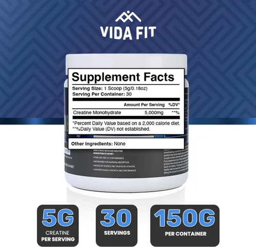 Miniatura 2 de Polvo de monohidrato de creatina micronizada, creatina vegana en polvo sin sabor, suplementos para hombres, esenciales de entrenamiento puro