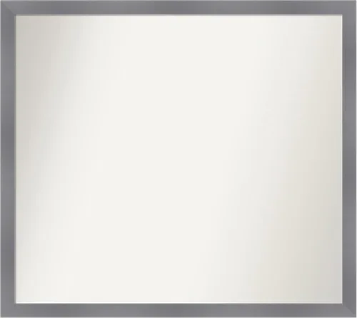 Miniatura 241 de Amanti Art Espejo personalizado, espejo de baño gris plomo a rayas, espejo de pared o espejo de tocador de baño sobre el fregadero