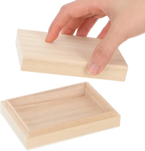 Miniatura 6 de Cabilock Caja de madera Lenormand Deck Display Case Estuche de cubierta de juego Estuche de cubierta Estuche de póker de madera Caja de póquer
