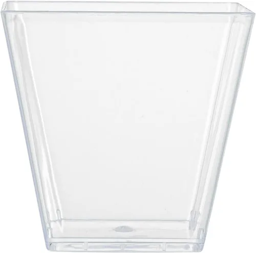 Miniatura 11 de Restaurantware - Tazas Kova de 5 onzas, 100 tazas cuadradas medianas para aperitivo: duradero, desechable, taza de parfait de plástico transparente