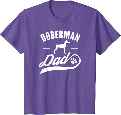 Miniatura 55 de Doberman Dad - Camiseta para amante del dueño del perro, Negro, S
