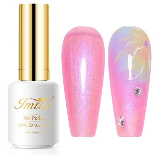 Miniatura 58 de Aegean Blue - Esmalte de uñas en gel azul, 0.5 onzas líquidas, esmalte en gel translúcido azul verde, removible con remojo, lámpara UV, arte