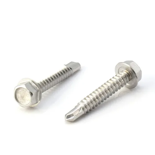 Miniatura 11 de THE CIMPLE CO Tornillo de cabeza hexagonal autorroscante/perforación, tamaño #14, 1 pulgada de longitud, acero inoxidable 410 con cabezal