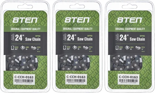 Miniatura 162 de 8TEN Cadena de motosierra semi cincel de 6 pulgadas .050 1/4 42 DL para Worx WG320 Black & Decker LLP120 (paquete de 3)