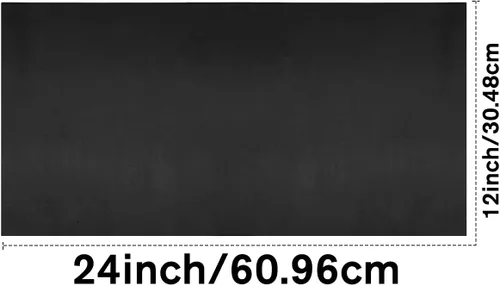 Miniatura 3 de Hojas de cuero negro de grano completo para manualidades, herramientas de cuero de vaca auténtica, piezas cuadradas de 0.071-0.083 in de grosor