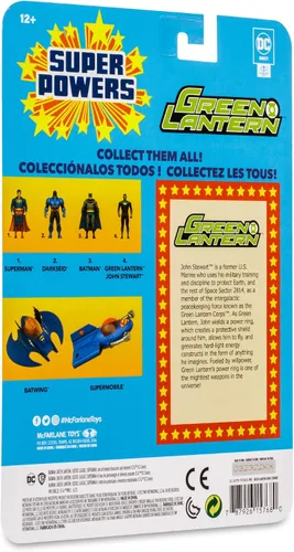 Miniatura 9 de Linterna Verde John Stewart (DC Super Powers) Figura de 4 pulgadas