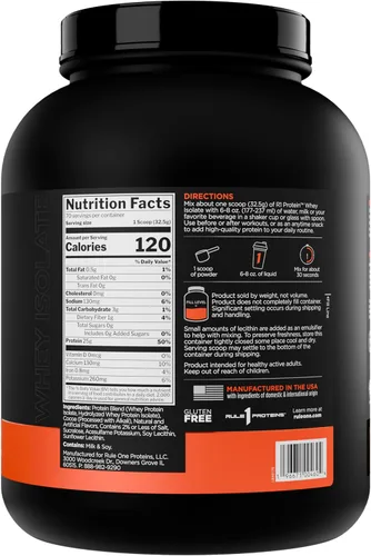Miniatura 2 de Rule 1 R1 Proteína de suero aislado - con 25g de proteína y 6g de BCAA exclusivamente de fuentes aisladas e hidrolizadas para la recuperación