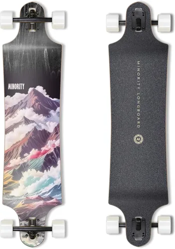 Miniatura 10 de MINORITY Patineta Longboard de arce para pendientes plataforma de 40 pulgadas Hecha para andar