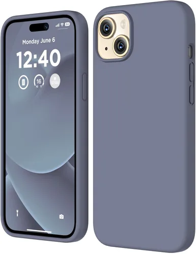 Miniatura 10 de Funda de silicona para iPhone 15 Plus, cubierta protectora de cuerpo completo, forro de microfibra suave antiarañazos, funda delgada ultrafina