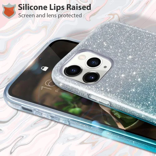 Miniatura 2 de MATEPROX Funda protectora compatible con iPhone 11 Pro Max, bonita funda protectora Bling Sparkle para iPhone 11 Pro Max de 6.5 pulgadas