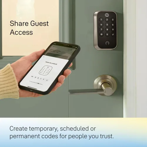 Miniatura 5 de Yale Assure Lock 2 Touch Deadbolt, cerradura inteligente de huellas dactilares con llave en bronce cepillado al óleo y teclado táctil con conexión