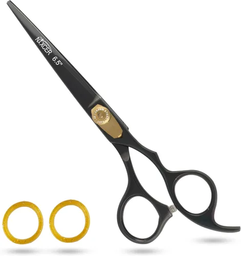 Miniatura 9 de Tijeras de corte de pelo – Serie de tijeras de afeitar afiladas – 6.5 pulgadas con ajuste fino – Tijeras de pelo de acero inoxidable profesionales