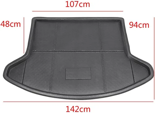 Miniatura 2 de Tapete de maletero para bandeja de carga trasera compatible con Mazda CX-5 2013 2014 2015 2016 negro