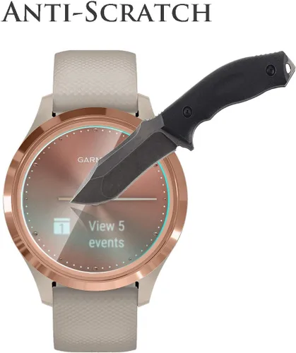 Miniatura 3 de Orzero Paquete de 3 protectores de pantalla para reloj inteligente compatible con Garmin Vivomove 3S (no para Garmin Venue 3S), vidrio templado