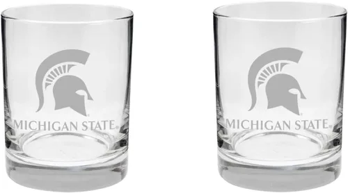 Miniatura 31 de Texas A&M Aggies - Juego de 2 vasos (2 caras), acabado satinado, roca (o whisky)