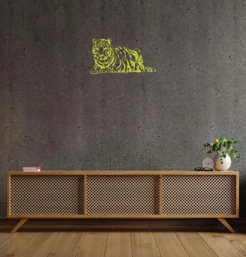 Miniatura 6 de Tiger Wall Decals Vinyl Decal Wild Cat Animal Home Art Decor Removable Stylish Sticker Mural Unique Design for Any Room tk7