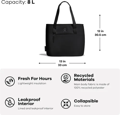 Miniatura 3 de Hydro Flask - Caja plástica aislada de 8 litros (2.11 galones), color negro
