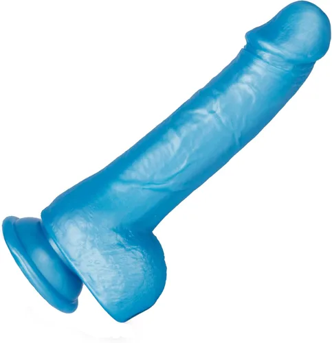 Miniatura 13 de Consolador de silicona transparente de 8.2 pulgadas con forma de confeti y base de succión acampanada para uso con manos libres, consolador flexible